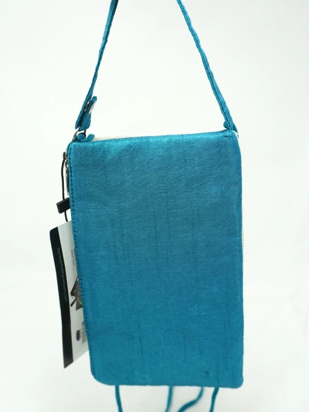 NEW Bamboo Trading Company Hand Beaded Crossbody Wristlet Purse